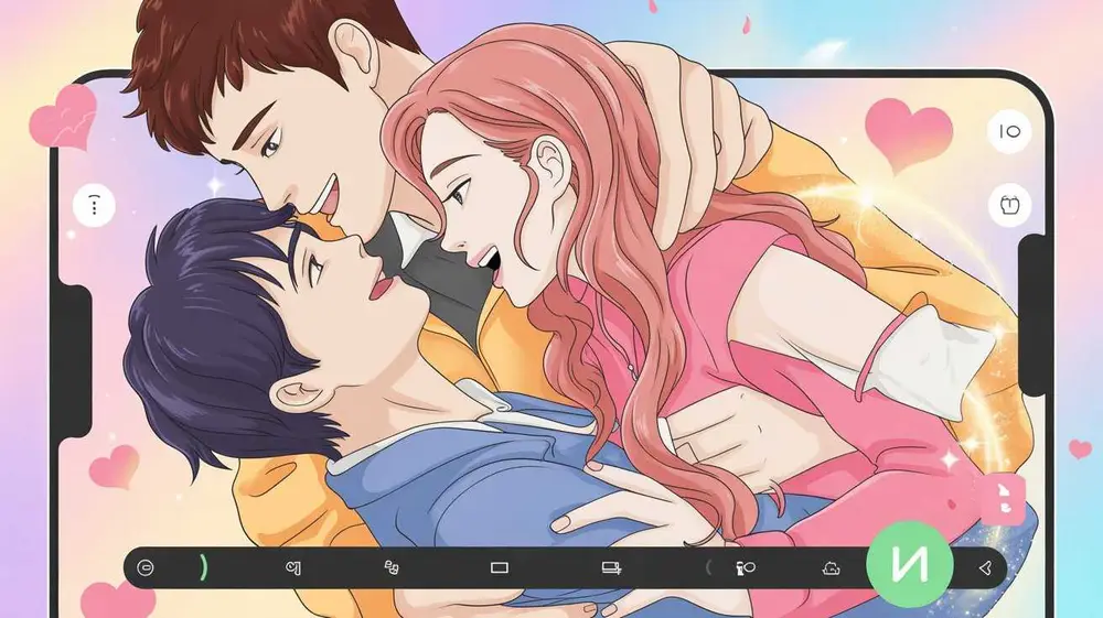 Teach Me First Webtoon Illustration