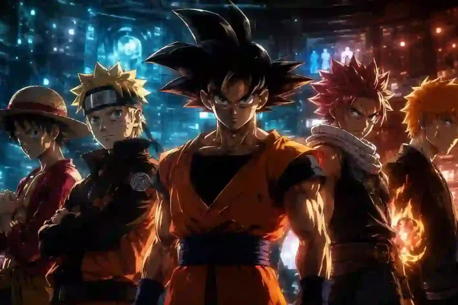 anime planet database interface and popular anime character lineup
