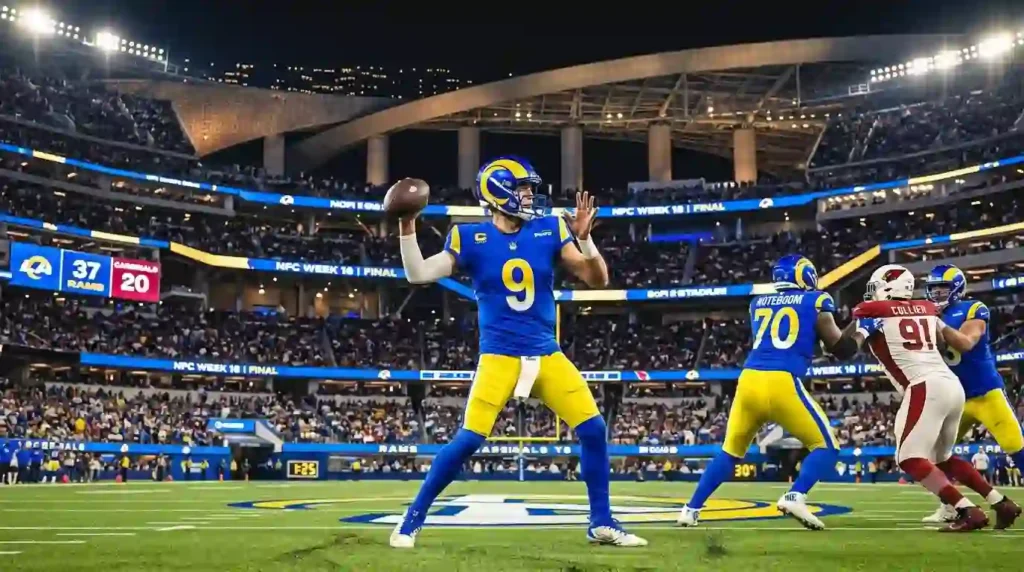 Arizona Cardinals vs Los Angeles Rams Match Player Stats: Stafford’s 4-TD Performance Powers Rams to 37-20 Victory